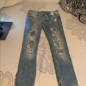 Zara ripped jeans
